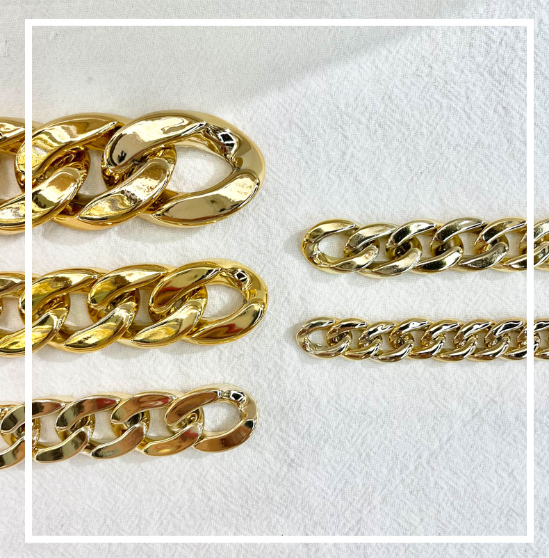 New open-top acrylic chain shoulder straps, trouser chains, DIY hardware bag chains, earrings, bracelets, necklaces and other diy accessories pic 9