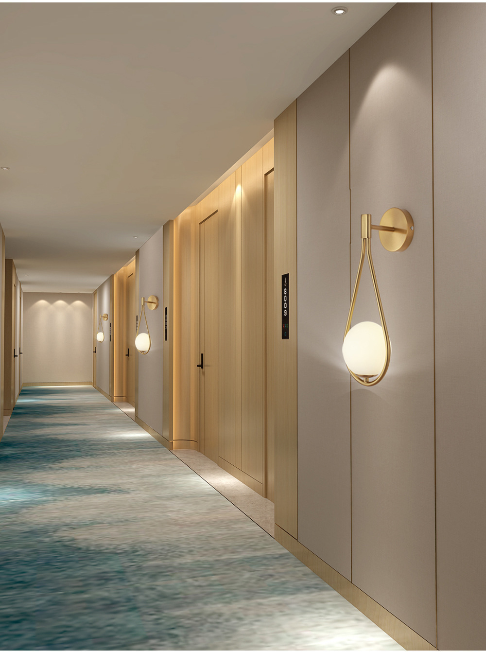 Minimalist Nordic modern wall lamps, simple restaurant and hotel corridor passageway lights, creative and light luxury bedroom led bedside lamps pic 8