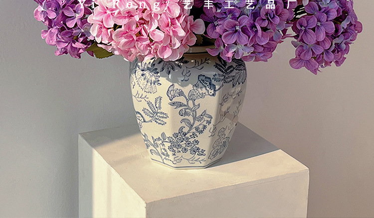 高级单枝3D仿真绣球花假花装饰插花批发钻石绣球婚庆花材摆件客厅详情10