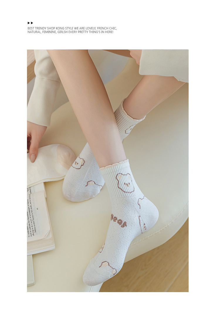 袜子地摊一件代发袜子女夏季薄款短筒棉袜女 网眼吸汗透气百搭女船袜 诸暨女袜批发一件代发详情9