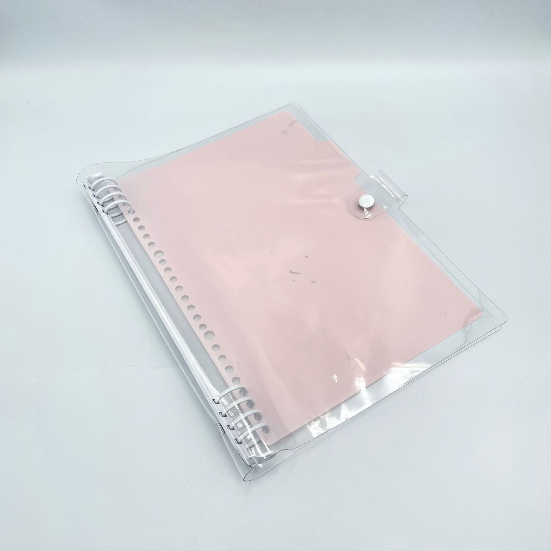 مجلد PVC الشفاف B5 مجلد يدوي بثمانية مجلدات بالألوان من مجلد اليد pic 12