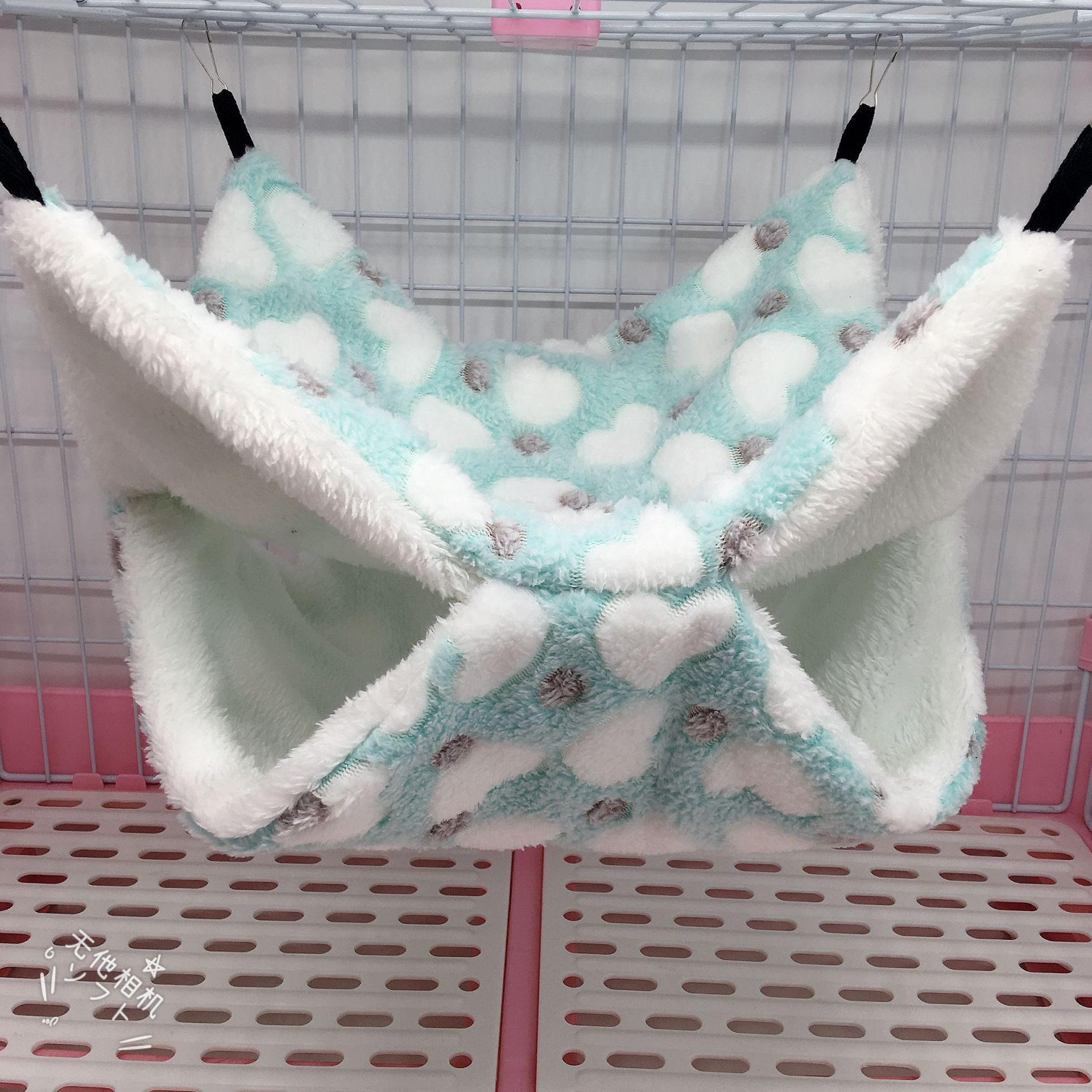 蜜袋鼯保暖双层夹层吊床小宠吊床悬挂式松鼠睡袋宠物用品仓鼠吊床详情27