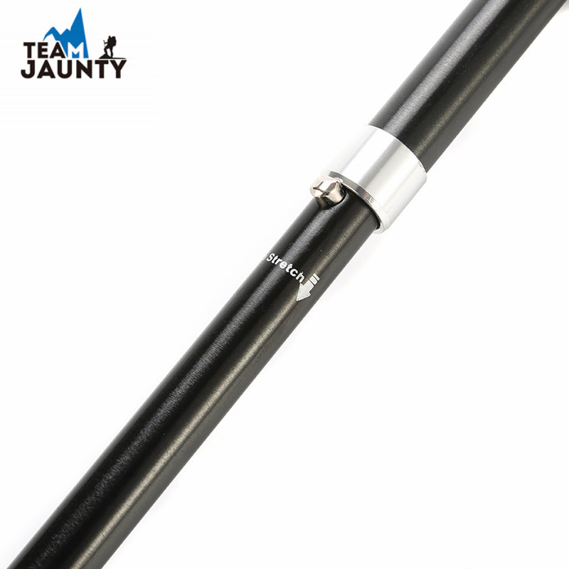 Cross-border 2-piece folding trekking stick set, outdoor hiking stick accessories, double-piece 7075 aluminum alloy pic 9
