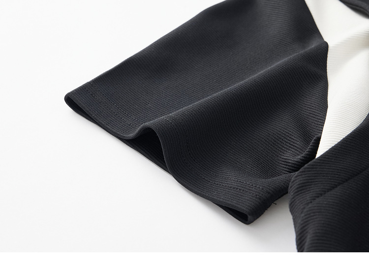 墨麦客250g横纹肌理短袖polo衫男2025夏新款简约撞色男士t恤71245详情36