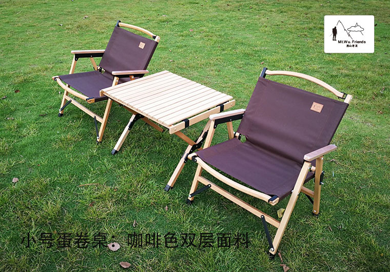 Wushan Old Friend imported beech wood outdoor folding Chair, portable camping and Leisure chair kermit Chair pic 15