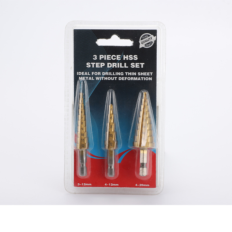 Hexagonal handle step drill, ladder drill, tower drill bit, electric wrench, reamer, tower drill, steel plate hole puncher pic 3