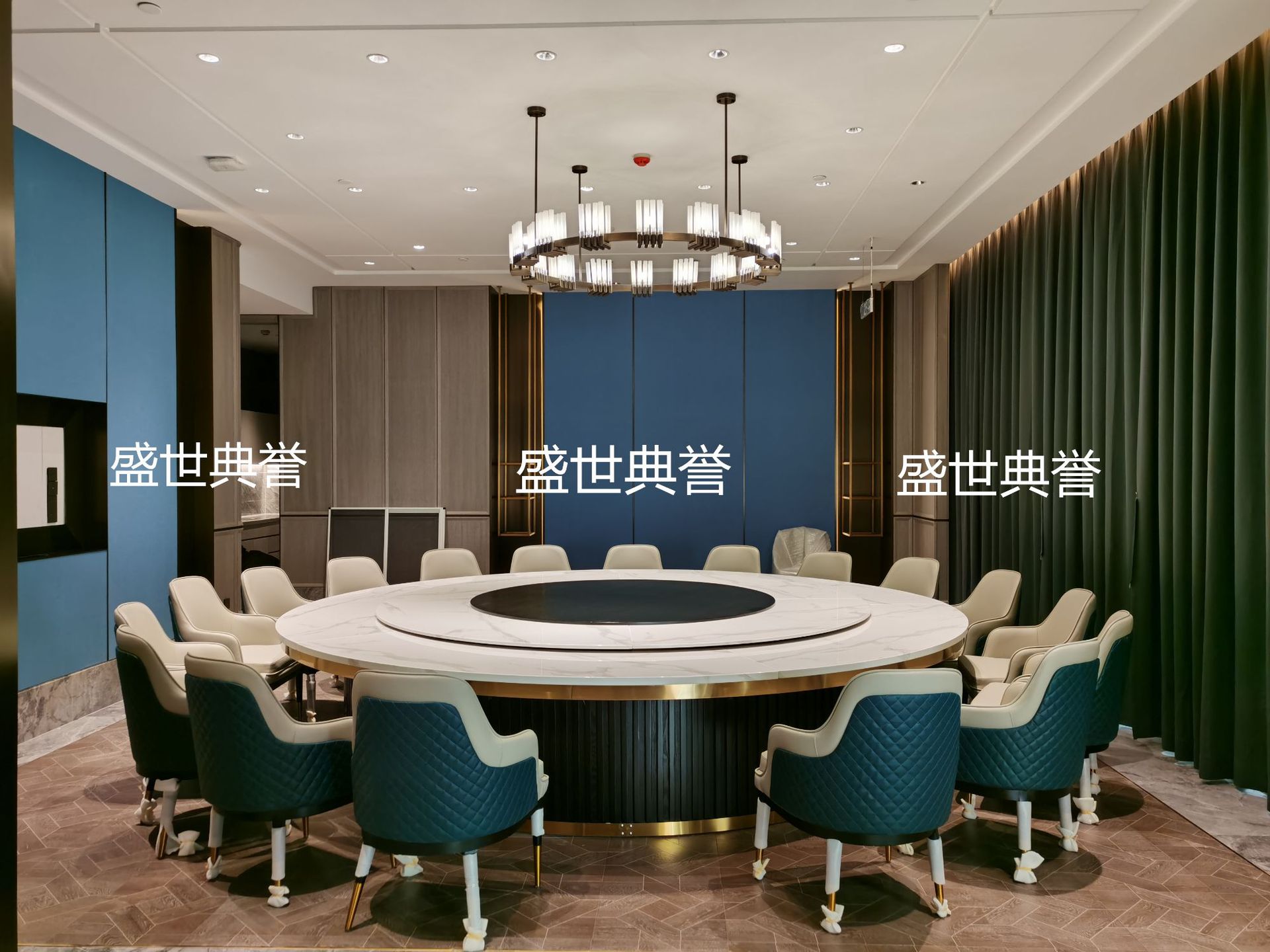 福州星级酒店家具直销海鲜餐厅电动餐桌椅饭店包厢实木餐椅宾利椅详情4