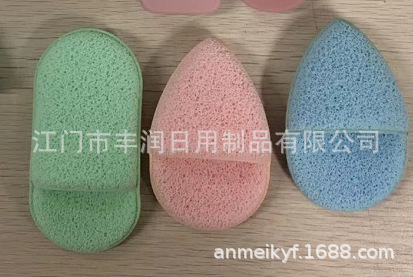 Sponge face towel, elastic cleaning powder puff, magic lazy shoe-shaped makeup remover powder puff, popular online facial cleansing towel pic 7