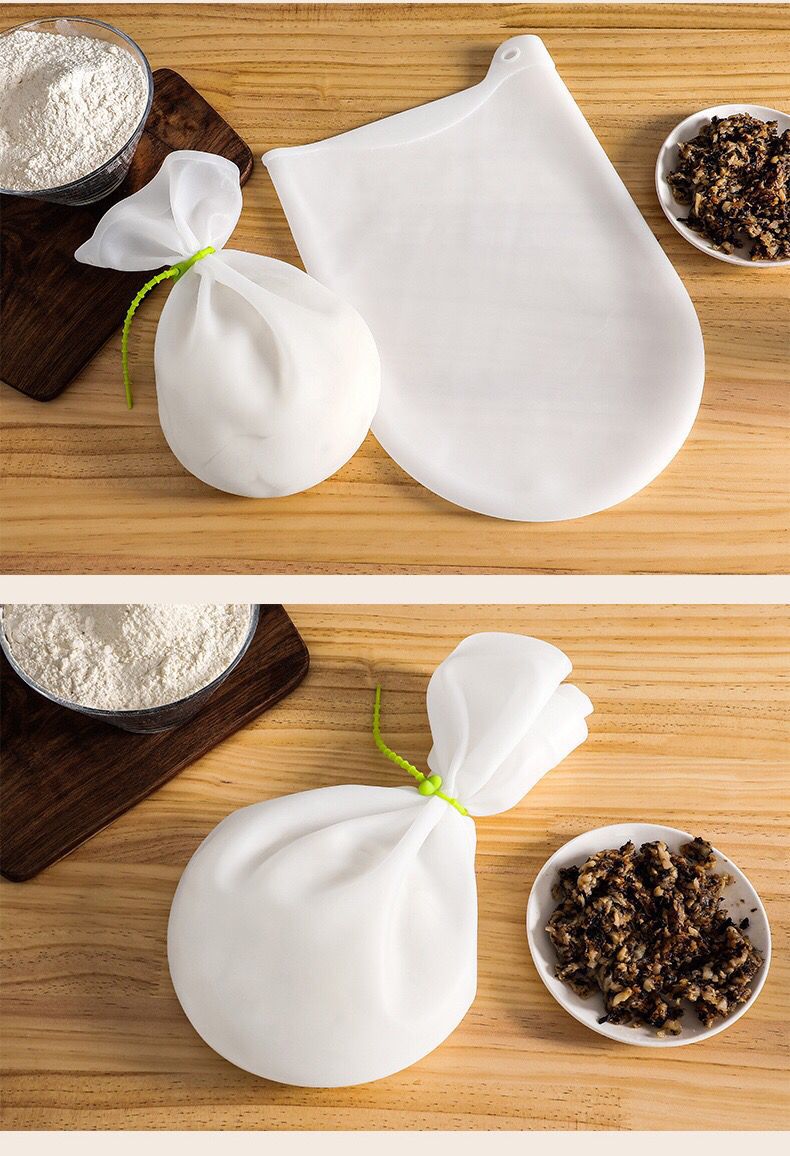 Silicone dough kneading bag and dough bag, non-sticky and fresh-keeping kitchen dough rising bag, thickened dough resting bag, multi-functional baking pic 6