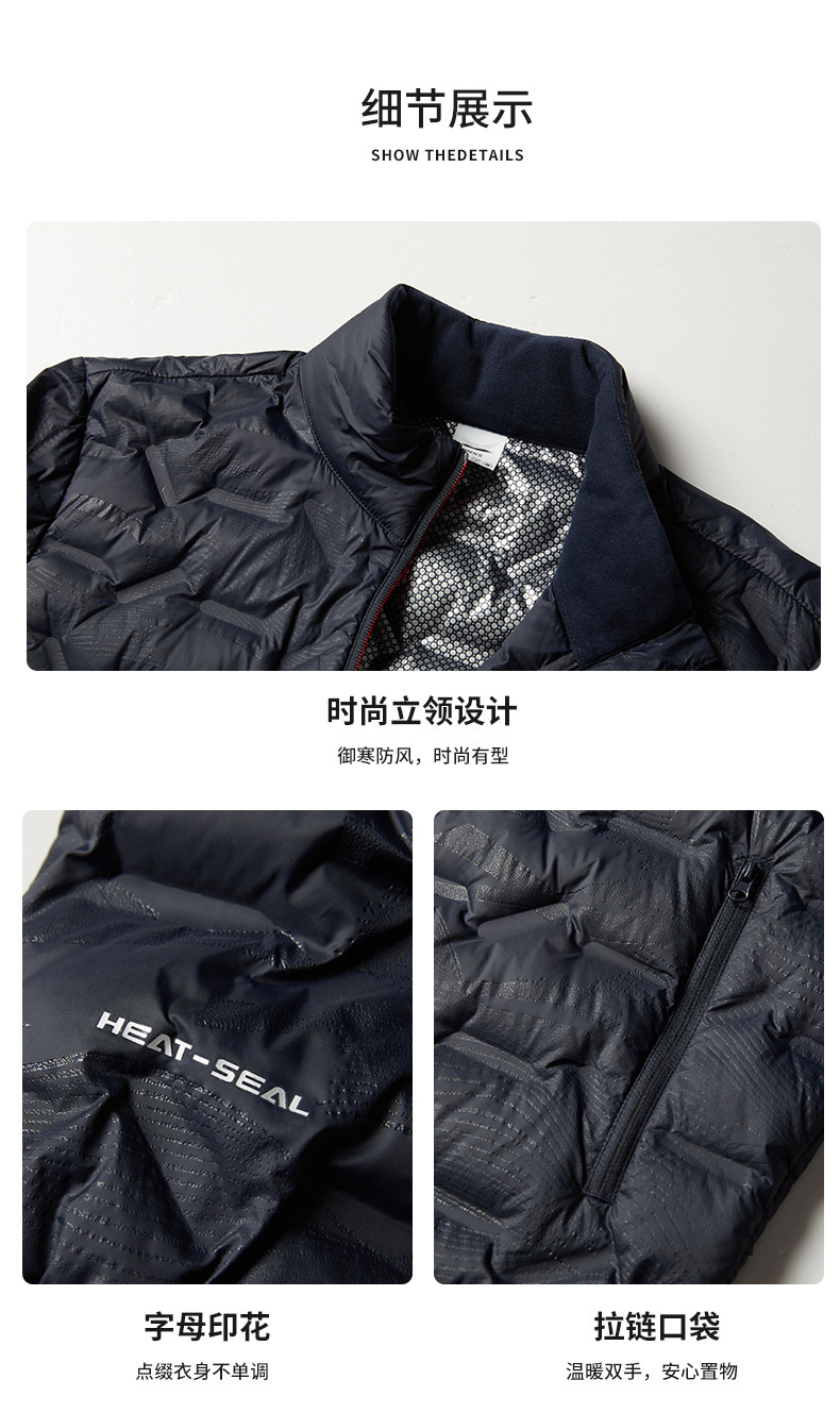 跨境批发超轻薄款羽绒服男宽松胖子男士冬季外套加肥加大码连帽详情16