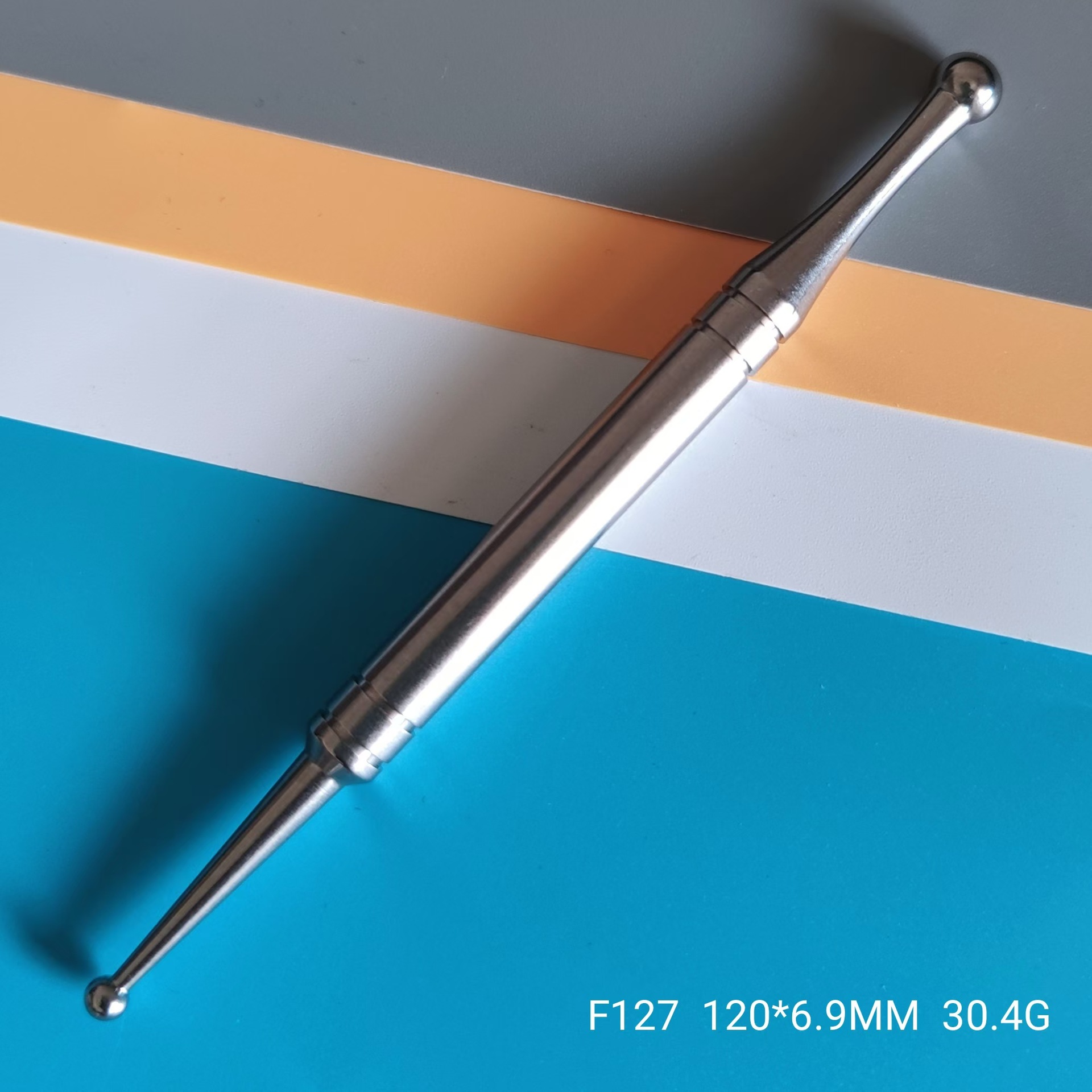 不锈钢面部按摩笔 全身穴位疏通拨筋棒 点穴经络棒 不锈钢按摩   棒详情18