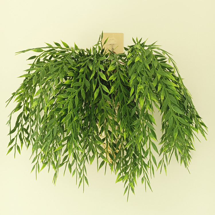 Artificial willow branches and leaves, interior decoration, wall-hung ceiling, artificial flower ornaments, artificial green plants, green vines, photography props pic 6