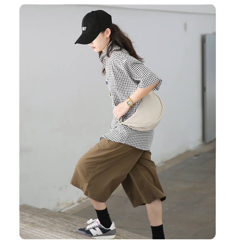 U家试衣间同款女斜挎包小红书尼龙饺子包学生单肩包布包工厂货源详情12