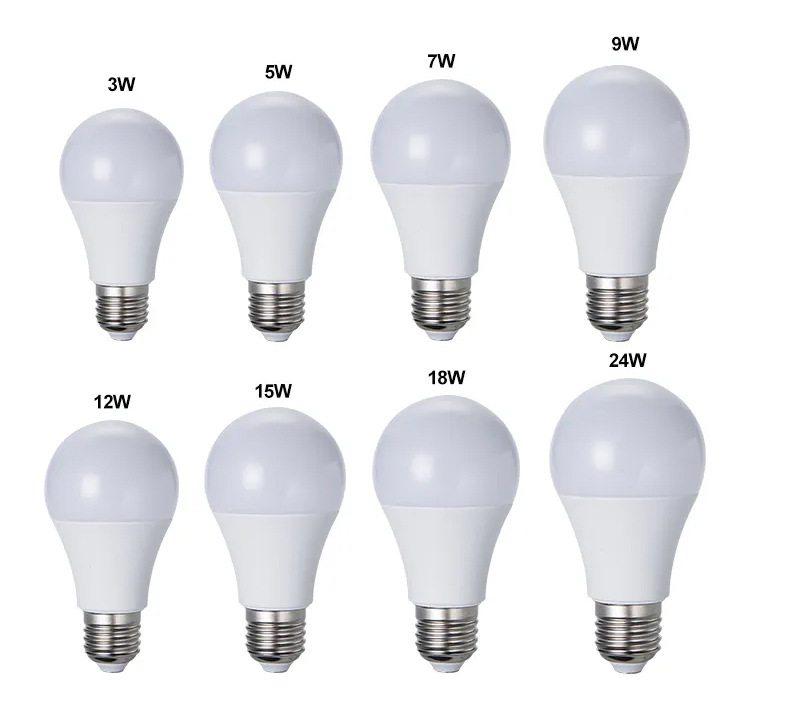 LED塑包铝A灯泡E27家用白光暖光高亮护眼节能B22球泡灯工厂直销详情4