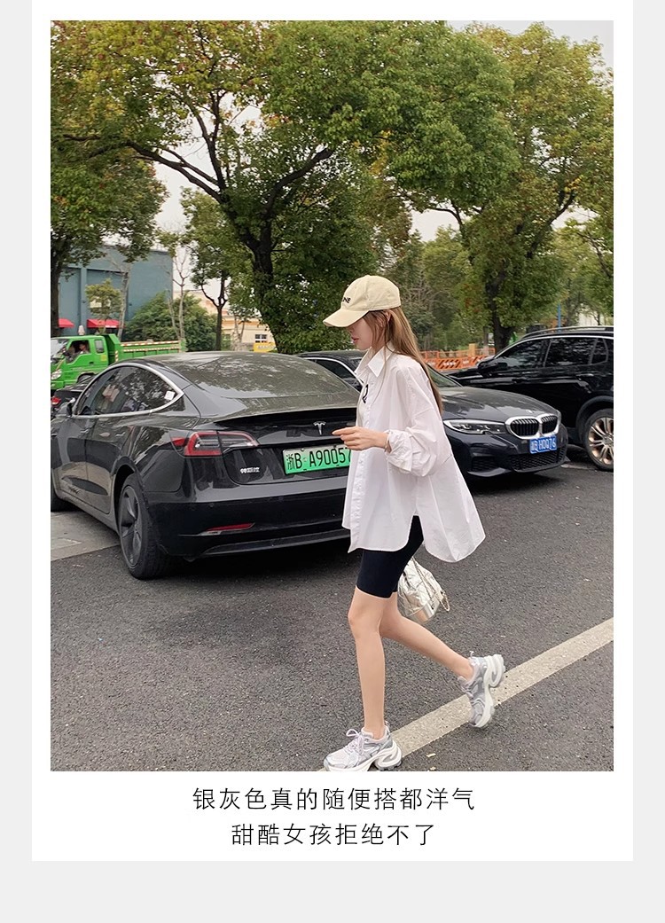 葡萄妈同款2024夏季新款轻便运动鞋透气网面厚底增高老爹鞋女详情21