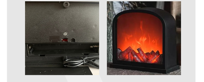 Amazon American-style fireplace, night light, LED flame lamp, fireplace, living room table, hanging decorative items pic 12