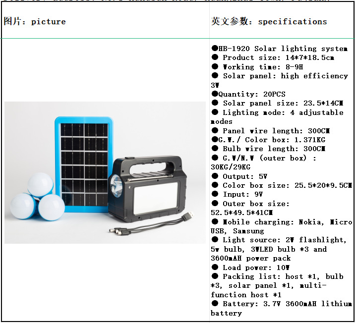 Solar lamps, household small system lighting, tent emergency camping lamps, portable outdoor power generation small system lamps pic 26