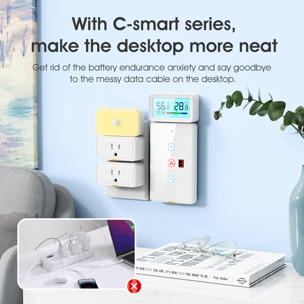 Tuya Smart Home WiFi/zigbee temperature and humidity sensor with time wireless electronic thermometer detection pic 15