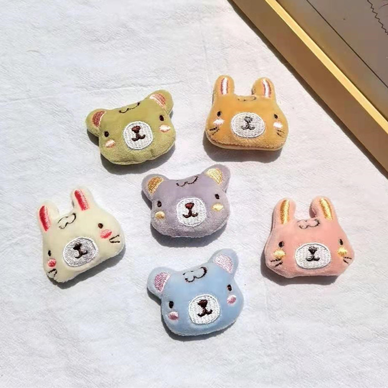 Korean-style plush little flower accessories, colorful flower brooches, bags, hair accessories, clothes, scarves, diy decorative accessories pic 17