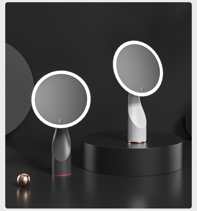 Yiwu factory USB gift dressing mirror with led makeup mirror with light, new desktop folding supplementary light small mirror pic 11