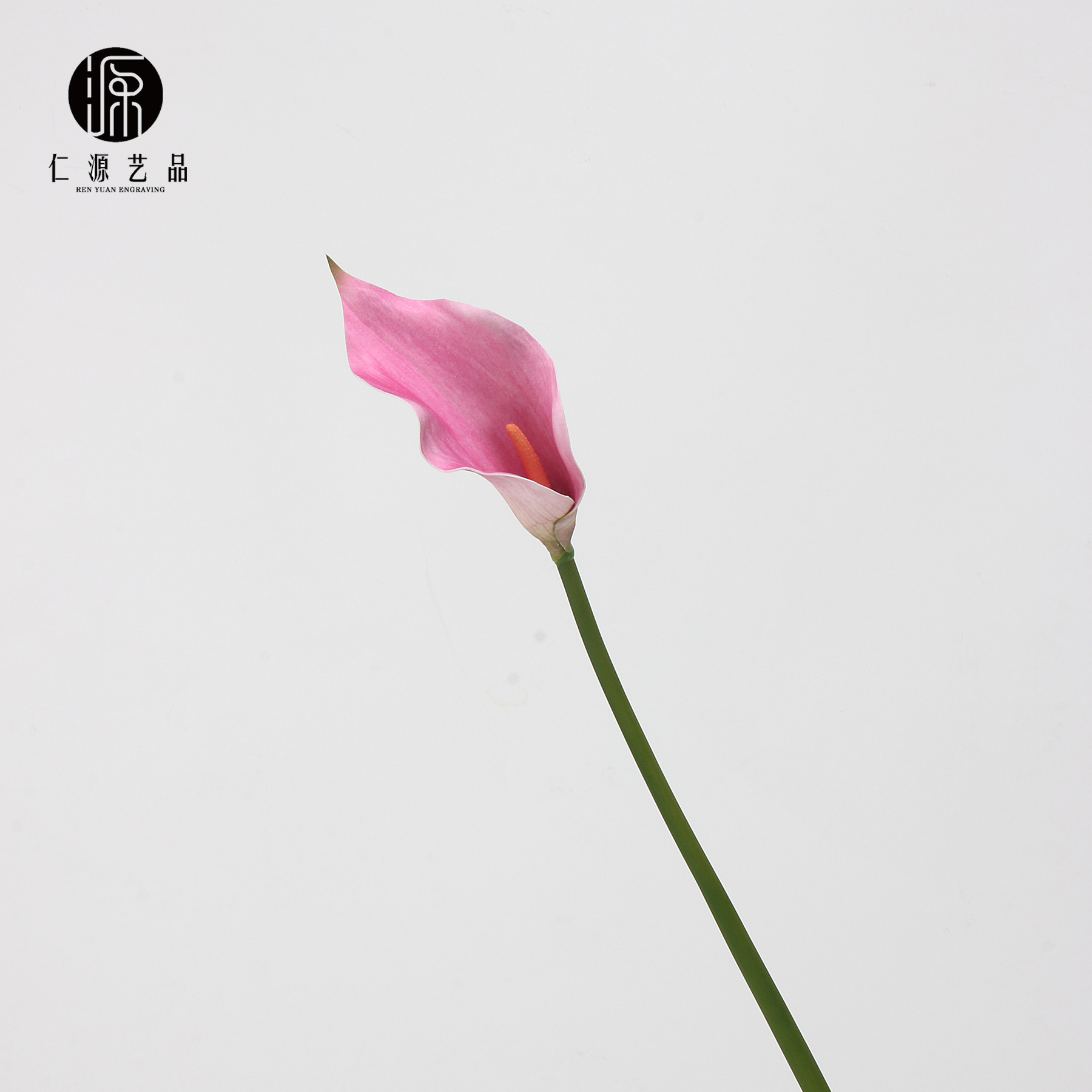 工厂直销 EVA马蹄莲仿真花海芋手感假花单枝婚庆家居插花配材道具详情14