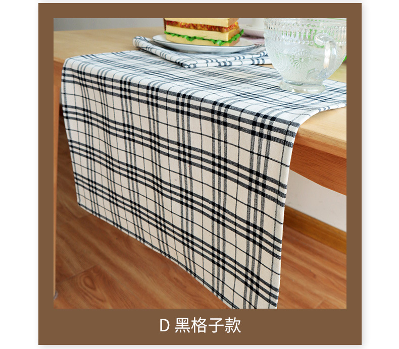 The checkered element is simple and versatile. The cotton and British-style Ziju fabric square napkins, tea napkins and Western napkins pic 7