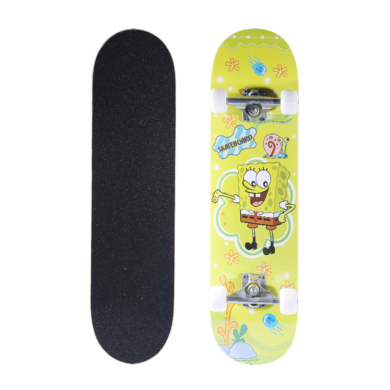 滑板初学者青少年双翘板动作刷街式专业四轮短板男女生儿童滑板车详情18