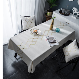 American country-style handcrafted crochet tassel tablecloth with geometric rhombus-shaped hollowed-out decorative fabric as a shooting prop pic 13