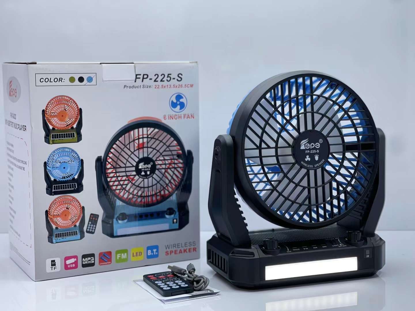 Solar fan speakers are selling well in Africa for export. Bluetooth radio and lighting large speakers and Bluetooth audio equipment pic 15