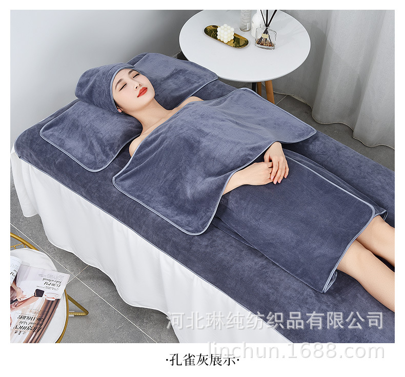 Beauty salon-specific towels with logo, beauty salon towels, bed towels, bath towels, bath skirts, fine fibers, soft and absorbent pic 39