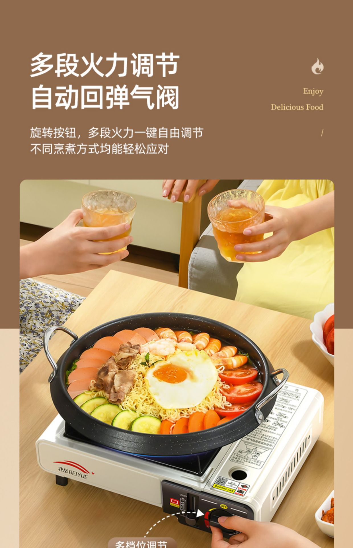 便携式卡磁户外卡式炉野外炉具炊具瓦斯炉火锅燃气罐炉煤气灶全套详情10