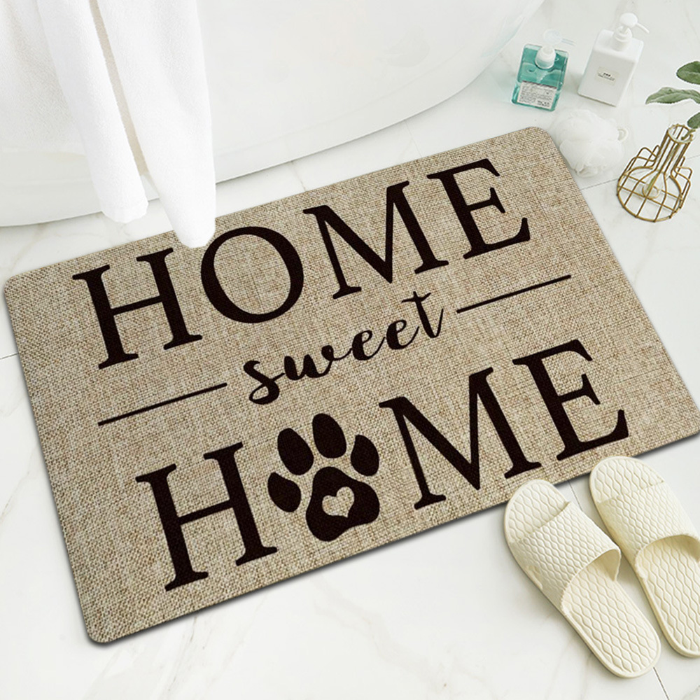 跨境亚马逊爆款数码印花橡胶地垫入户门厅地毯家用门口入门脚垫子详情19