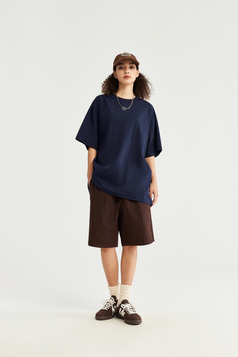 INF男装|150g立体剪裁T恤2024春夏新品宽松潮牌圆领短袖上衣详情30