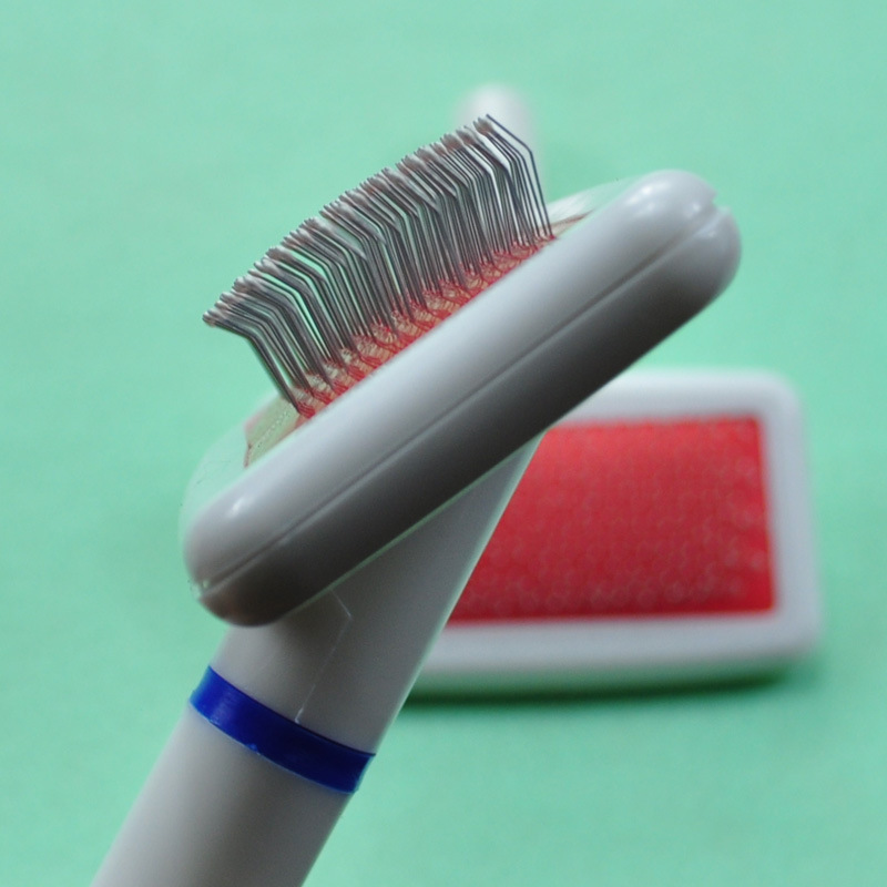 Pet needle comb, pet white needle comb with airbag, pet cat and dog comb, dog hair brush, pet grooming needle comb pic 8