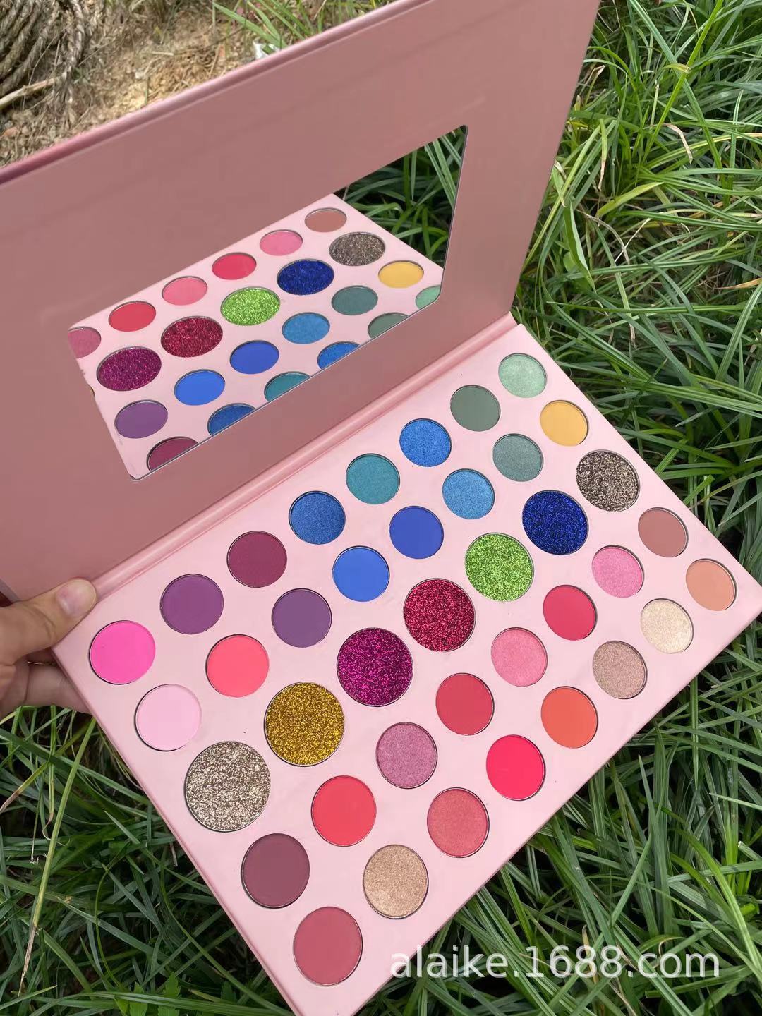 New foreign trade logo 39-color matte pearlescent eyeshadow, nude large paper eyeshadow, earth milk tea color eyeshadow 1 pic 6