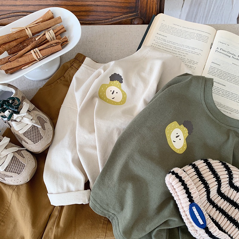 男童t恤长袖儿童上衣纯棉秋季2024童装小童男孩体恤潮童春秋衣服详情4