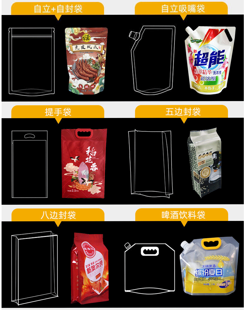 Customized wholesale of pe self-sealing bags, transparent food thickened sealing bags, large plastic packaging bags, jewelry bags and sealed bags pic 28