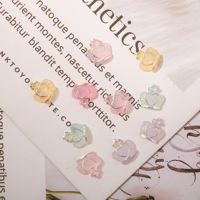 美甲夜光蝴蝶狐狸金鱼天鹅五角星皇冠骷髅头镀彩AB幻彩混色指甲钻详情5