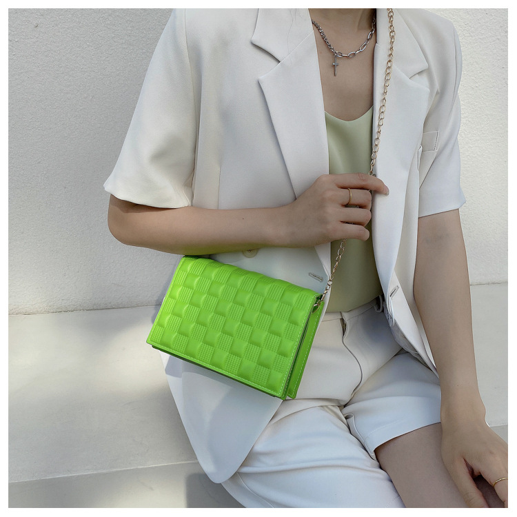 网红手提包包2021新款时尚单肩女包休闲感洋气斜挎简约ins链条包详情21