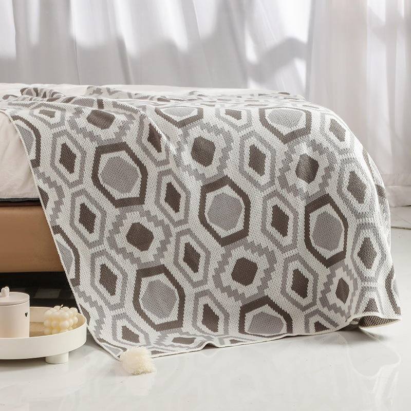 Bohemian blanket, sofa cover blanket, air conditioning blanket, knitted nap blanket, Class a blanket, bed end blanket, blanket pic 9