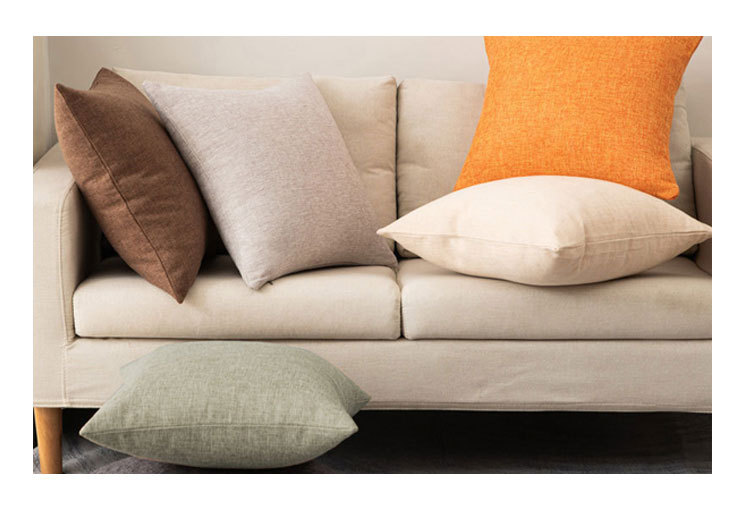 Solid-color throw pillows, sofa cushion covers, office cushions, waist pillows, backrest cushions, headboard large cushions pic 4