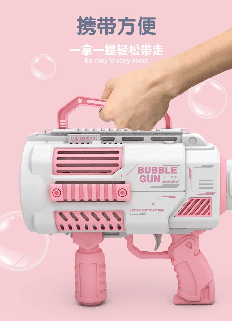 Luz de tres cilindros rocket gatling bubble machine barril espacio N+ hole niños juguetes de burbuja al aire libre auto dip free pic 6