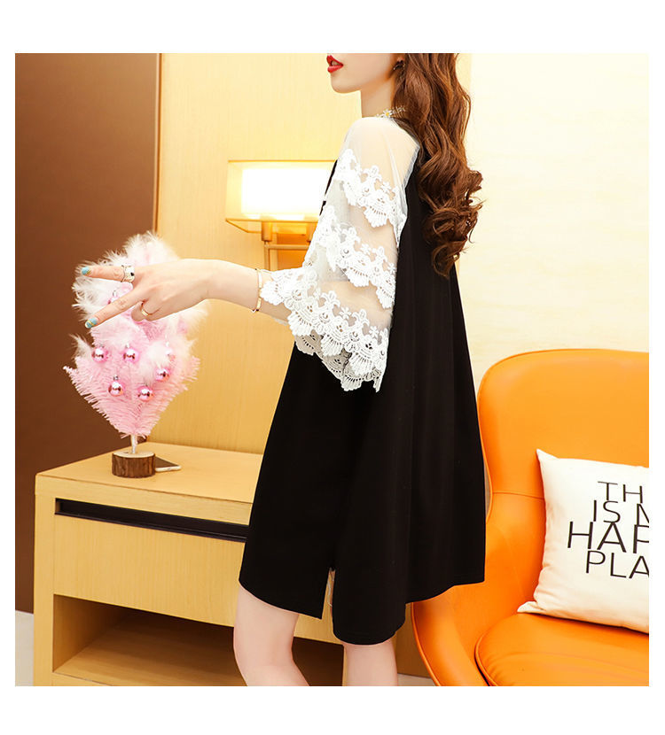 露肩小心机短袖insT恤女上衣2022新款夏季胖mm大码宽松半袖体恤衫详情5