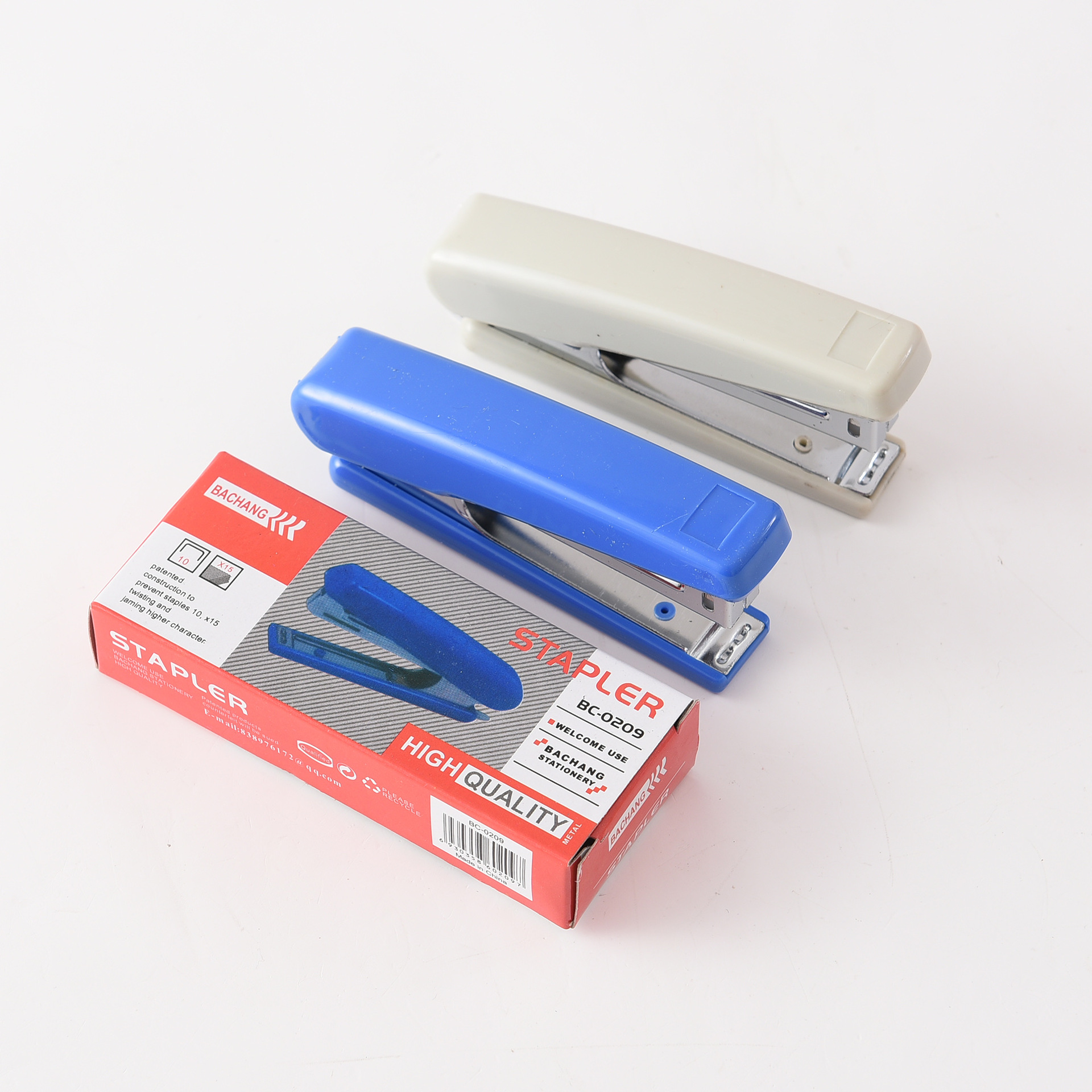 Factory direct supply cross-border exclusive 0209 metal 2-color stapler, metal multi-functional labor-saving type, factory dedicated pic 6