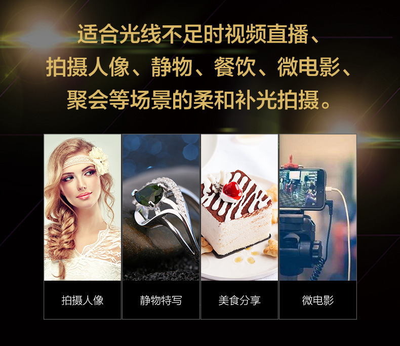 FB Fengbiao 96AI fill light, LED photography light, portable small lighting, film and television light, built-in battery pic 3