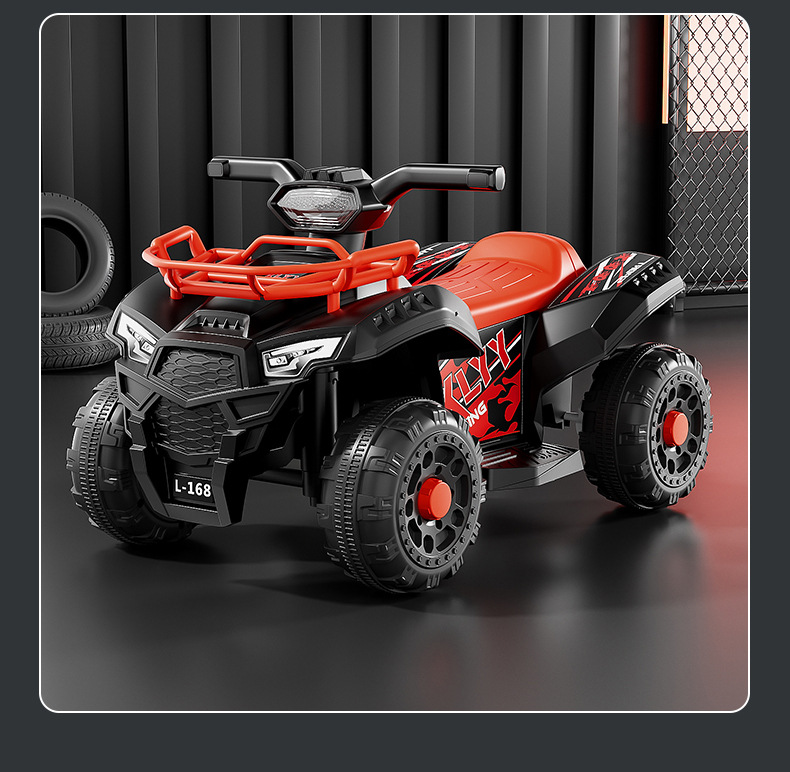 新款儿童电动摩托沙滩车四轮车男女宝宝电动玩具车可坐人充电童车详情30