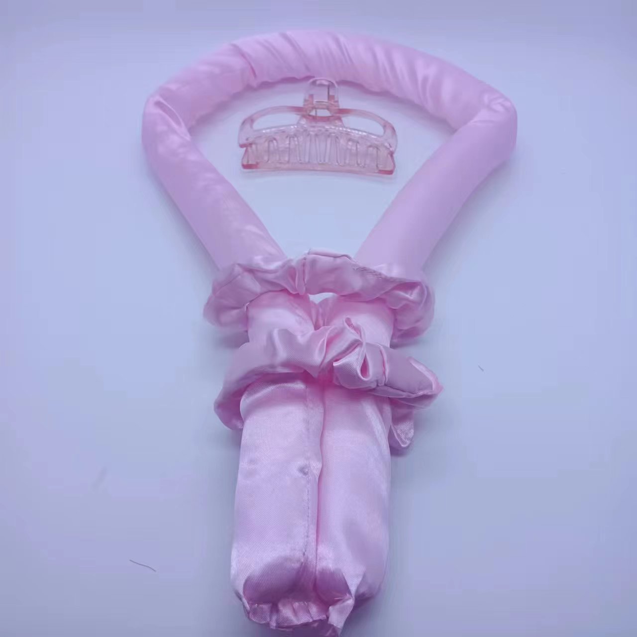 亚马逊泡沫睡眠懒人卷发带夹子神器 跨境新款两用刘海缝发卷发器详情5