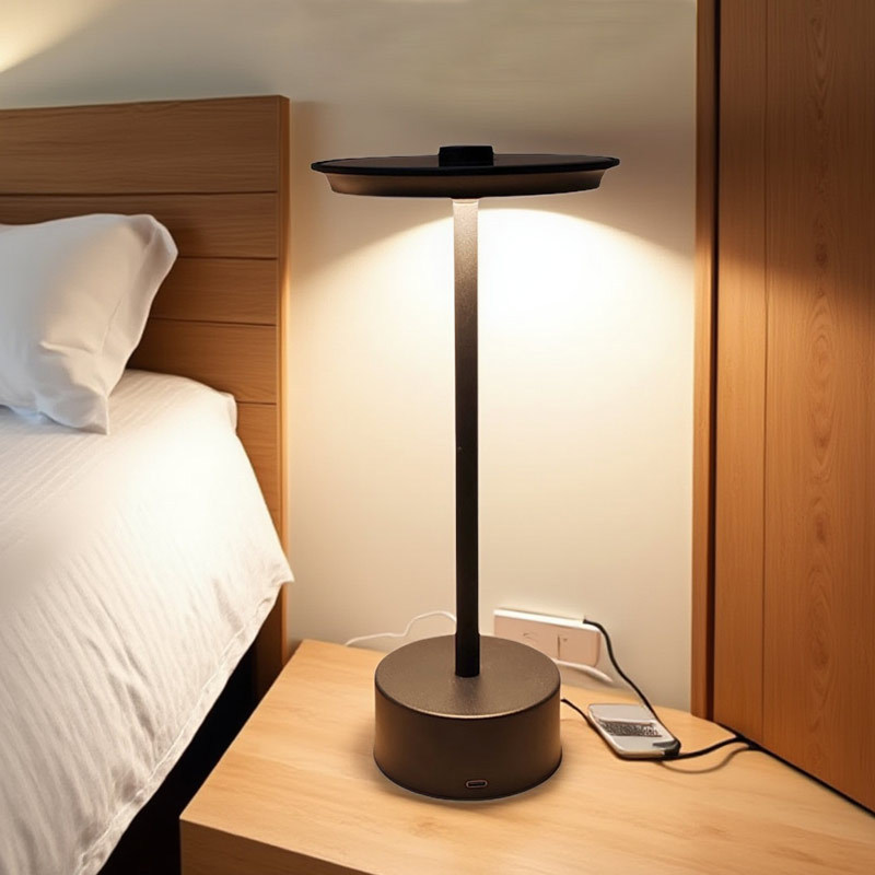 Transfronteriza nueva luz de mesa solar amazon recargable dormitorio pequeña luz de noche luz de restaurante al aire libre luz de campamento luz de emergencia pic 18