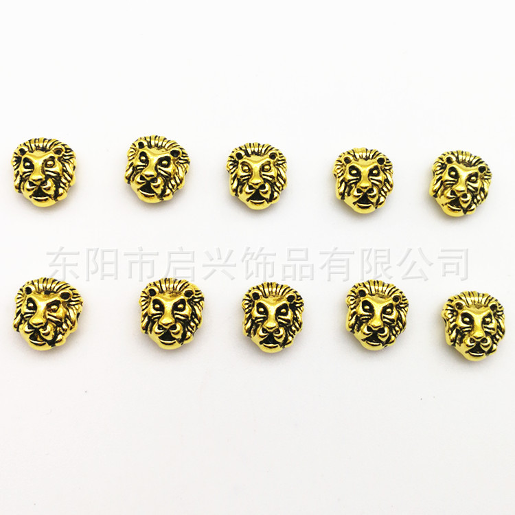 Alloy retro lion head jewelry accessory bracelet Handmade handmade bead accessories factory direct sales pic 3