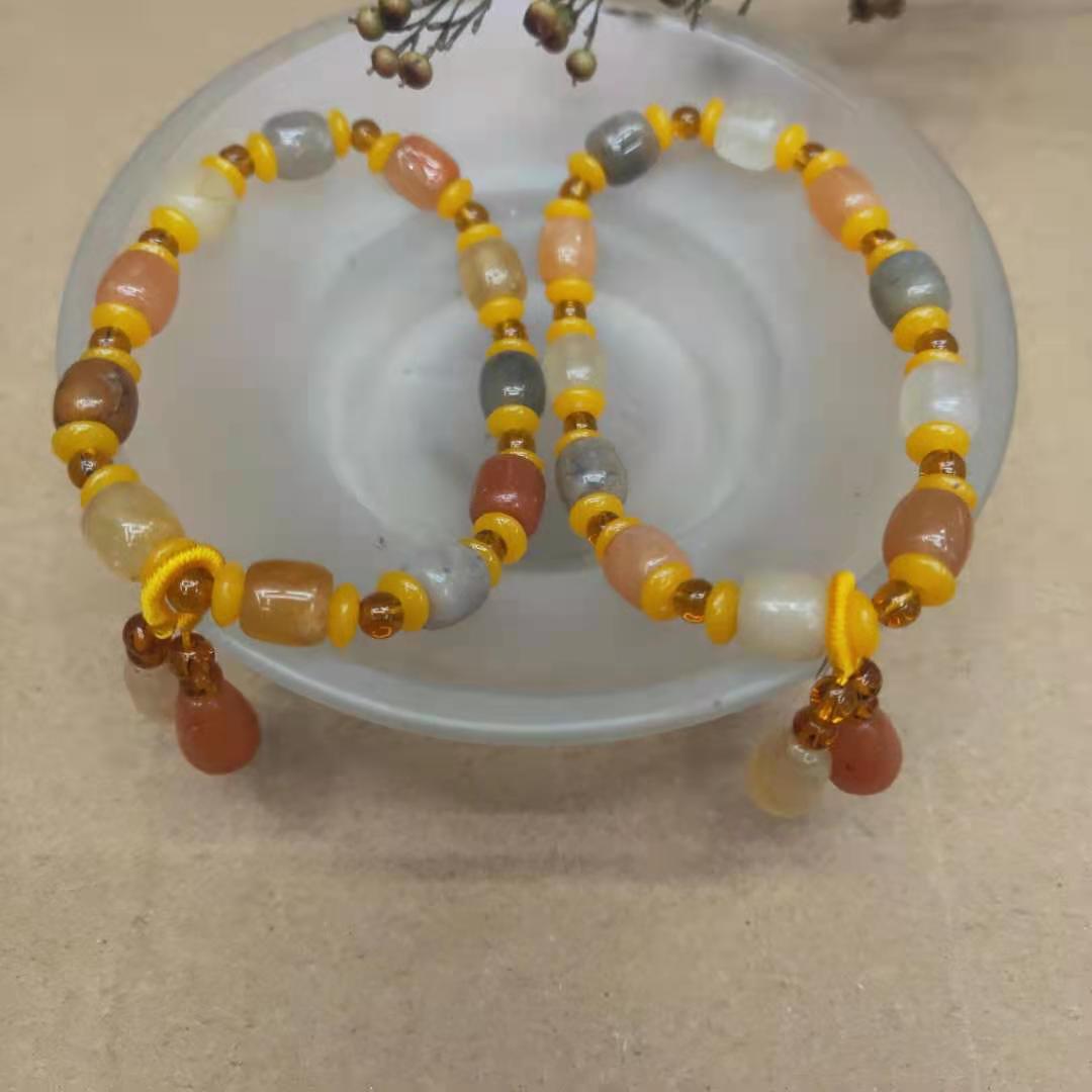 New jewelry style gold thread jade bucket bead combination bracelet, transfer bead gourd bracelet manufacturer wholesale factory price pic 6